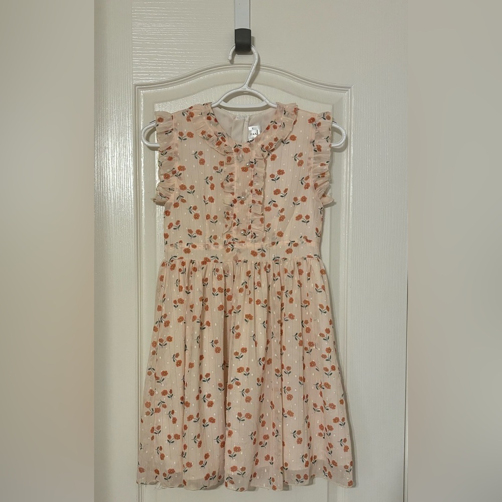 Kids Fashion Nova Floral Beige Dress